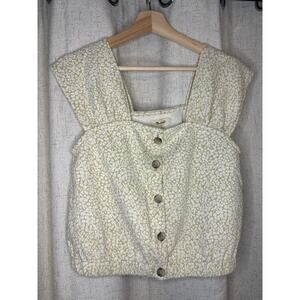 Women's Madewell Flower Button Tank